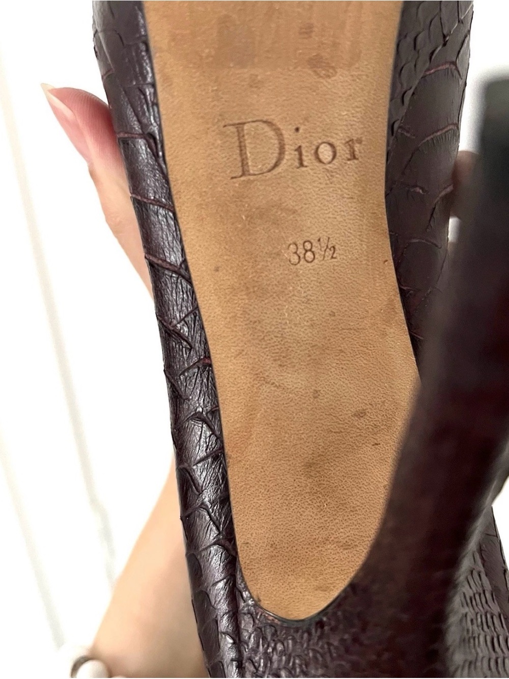 - DIOR ✨Mulberry Python ankle boots - Picture 6 of 6